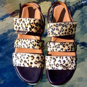 L'Amour Des Pieds Amelcia  Brown Leather Sandals 9